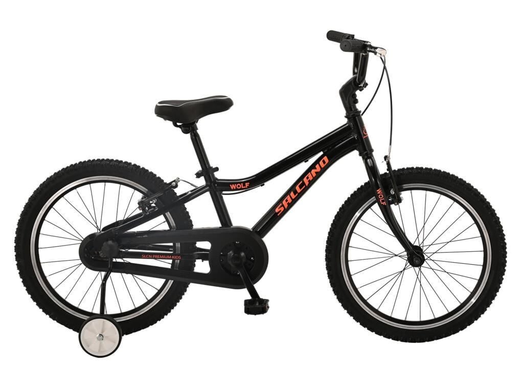 Salcano Wolf 20 Jant Hafif Çocuk Bisikleti (115-140 cm Boy) Siyah Turuncu