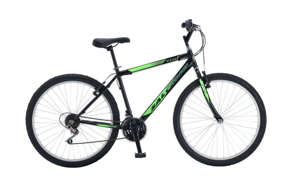 Salcano Excel 26 Pabuç Fren Dağ Bisikleti (165 cm ve üstü boy) Siyah Yeşil