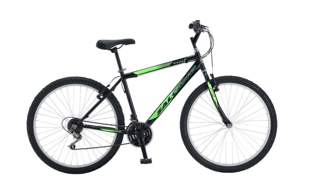 Salcano Excel 26 Pabuç Fren Dağ Bisikleti (165 cm ve üstü boy) Siyah Yeşil