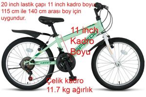 Ümit Speedo 20 Jant Vitesli Çocuk Bisikleti 2067 (115-140 cm arası boy) Mint