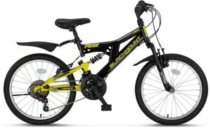 Ümit Blackmount 20 Jant Çift Amortisörlü Çocuk Bisikleti 2030 (120-140 cm arası boy) Siyah Sarı