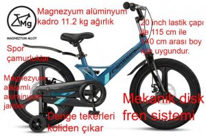 Ümit Crosser 2d 20 Jant Disk Fren Erkek Çocuk Bisikleti 2017 (115 ile 140 cm arası boy) Indigo Mavi
