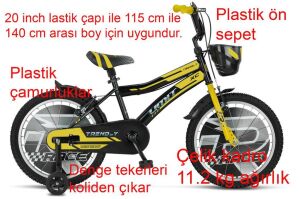 Ümit Trend-Y 20 Jant Erkek Çocuk Bisikleti 2002 (115-140 cm arası boy) Siyah Sarı