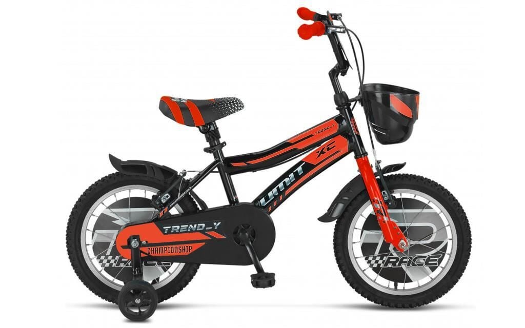 Ümit Trend-Y 16 Jant Erkek Çocuk Bisikleti 1602 (100-120 cm arası boy) Siyah Kırmızı Gri