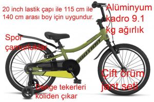 Ümit Motion V 20 Jant Erkek Çocuk Bisikleti 2073 (115-140 cm arası boy) Ordu Yeşil Lime
