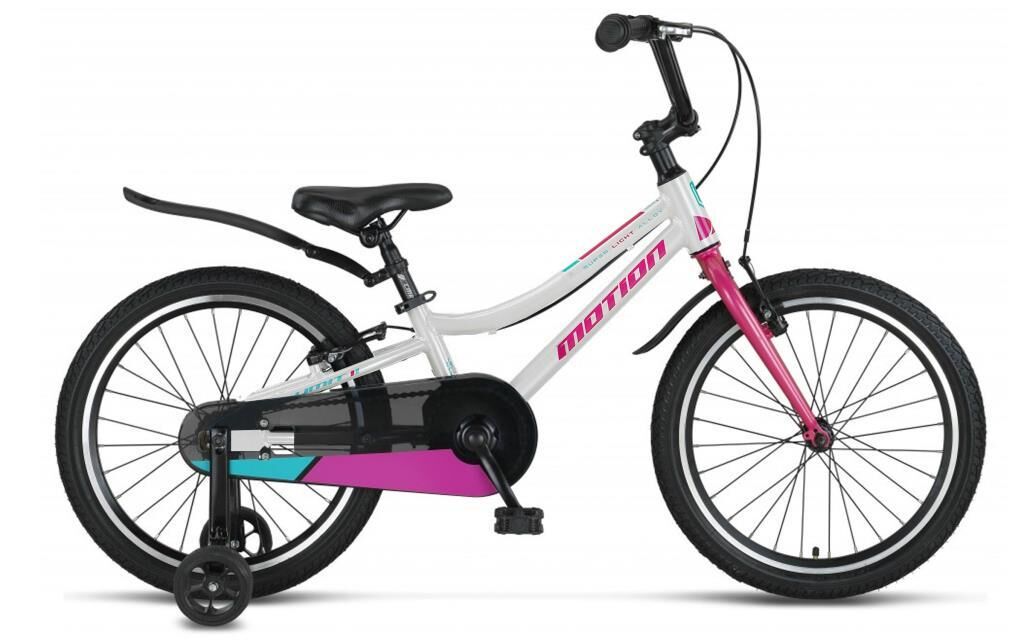 Ümit Motion V 20 Jant Kız Çocuk Hafif Bisiklet 2074 (115-140 cm arası boy) Beyaz Pembe