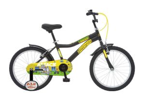 Salcano Attack 20 Jant Çocuk Bisikleti (120/140 cm boy) Siyah Sarı