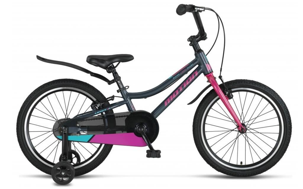 Ümit Motion V 20 Jant Kız Çocuk Hafif Bisiklet 2074 (115-140 cm arası boy) Antrasit Pembe