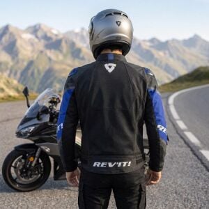 Revit Fortuna Air Erkek Yazlık Motosiklet Montu Aa Sertifikalı Ce Korumalı Alc Motosiklet Siyah Mavi - LARGE