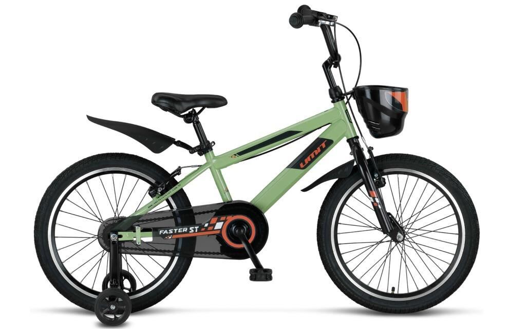 Ümit Faster 20 Jant Erkek Çocuk Bisikleti 2021 (115-140 cm arası boy) Olive Green Turuncu