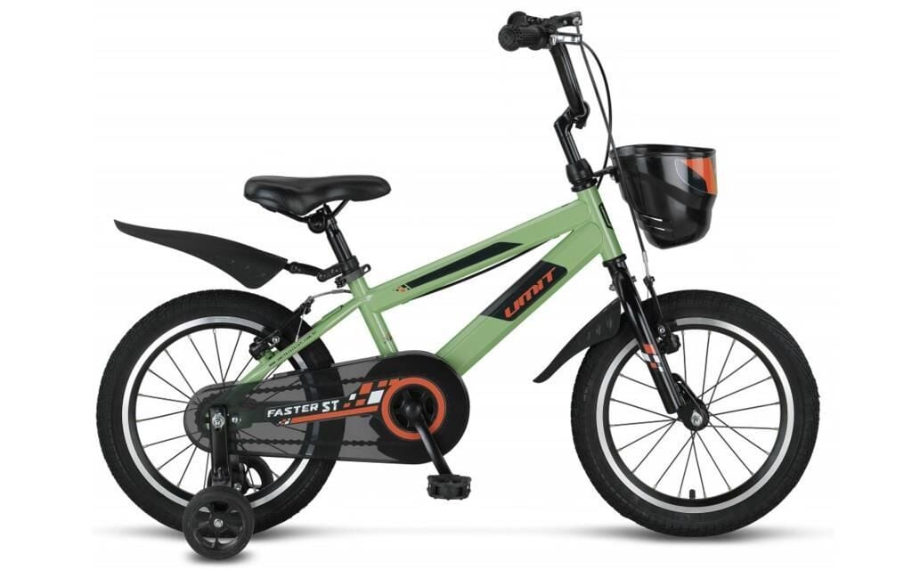 Ümit Faster 16 Jant Çocuk Bisikleti 1621 (100-120 cm arası boy) Olive Green Turuncu