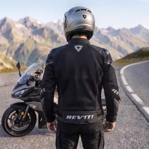 Revit Fortuna Air Erkek Yazlık Motosiklet Montu Aa Sertifikalı Ce Korumalı Alc Motosiklet Siyah - LARGE