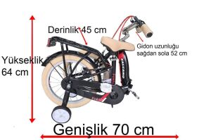 Salcano Flyer 16 Folda Katlanabilir Çoçuk Bisikleti (105/120 cm arası boy) Fıstık Yeşil