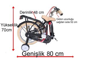 Salcano Flyer 20 Folda Katlanabilir Çoçuk Bisikleti (120 ile140 cm arası boy) Açık Mavi