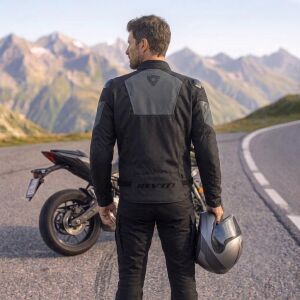 Revit Control H2O Su Geçirmez Motosiklet Montu Aa Sertifikalı Ce Korumalı Alc Motosiklet Siyah Antrasit - XXLARGE