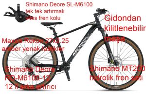 Mosso Blackedition 29 Deore 18 Kadro Dağ Bisikleti 12 Vites (170-180 cm arası boy)
