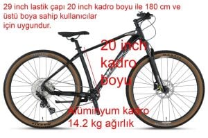 Mosso Blackedition 29 Deore 20 Kadro Dağ Bisikleti 12 Vites (180 cm ve üstü boy)