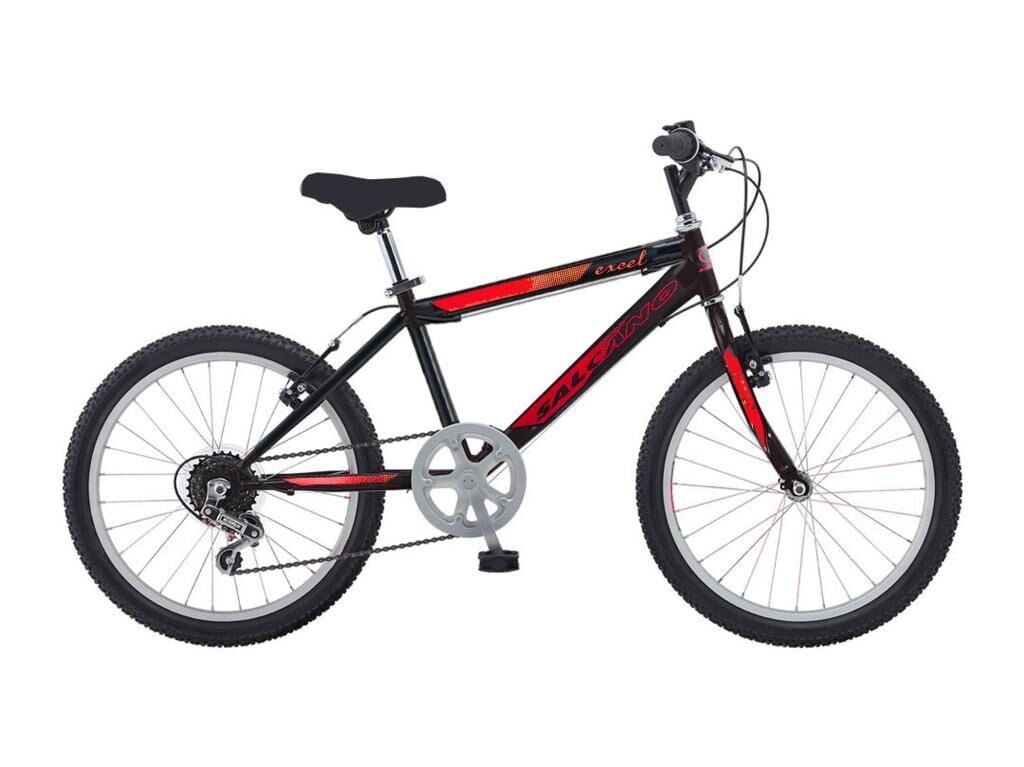 Salcano Excel 20 Jant Vitesli Çocuk Bisikleti (120/145 cm boy) Siyah Kırmızı