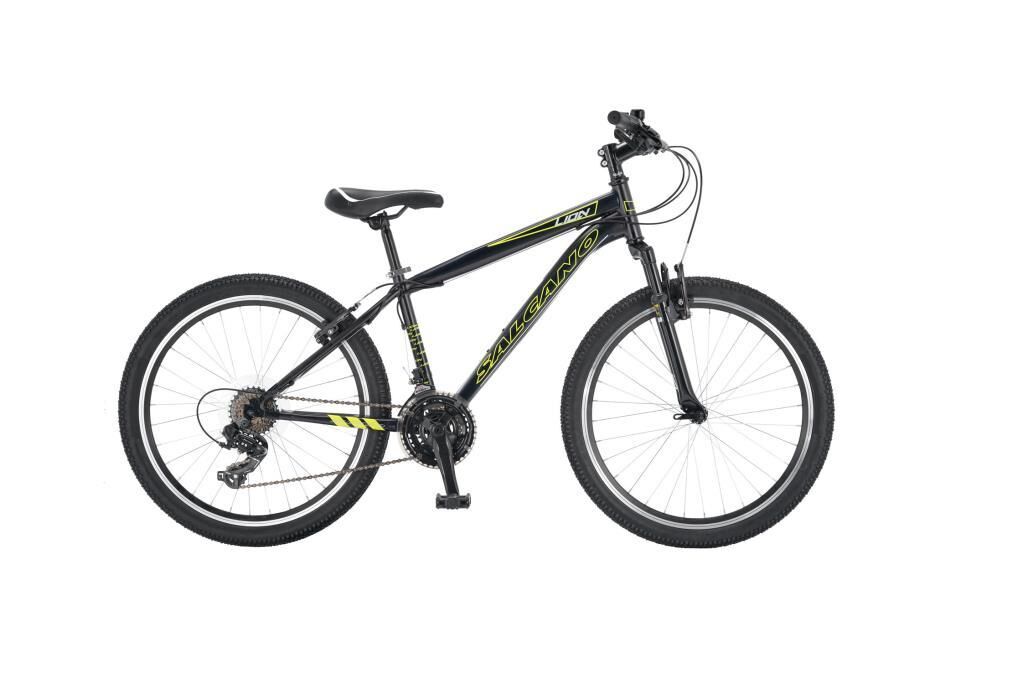 Salcano Lion 24 Jant Çocuk Bisikleti (135-155 cm boy) Siyah Sarı Beyaz