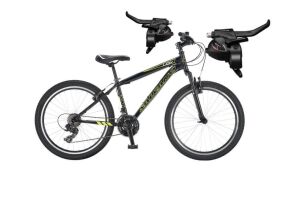 Salcano Lion 24 Jant Çocuk Bisikleti (135-155 cm boy) Siyah Sarı Beyaz