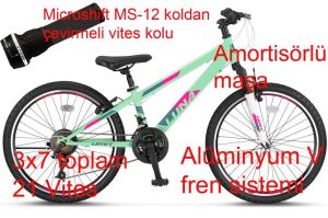 Ümit Luna 26 Jant Kadın Bisikleti 2669 (145-170 cm arası boy) Mint Pembe