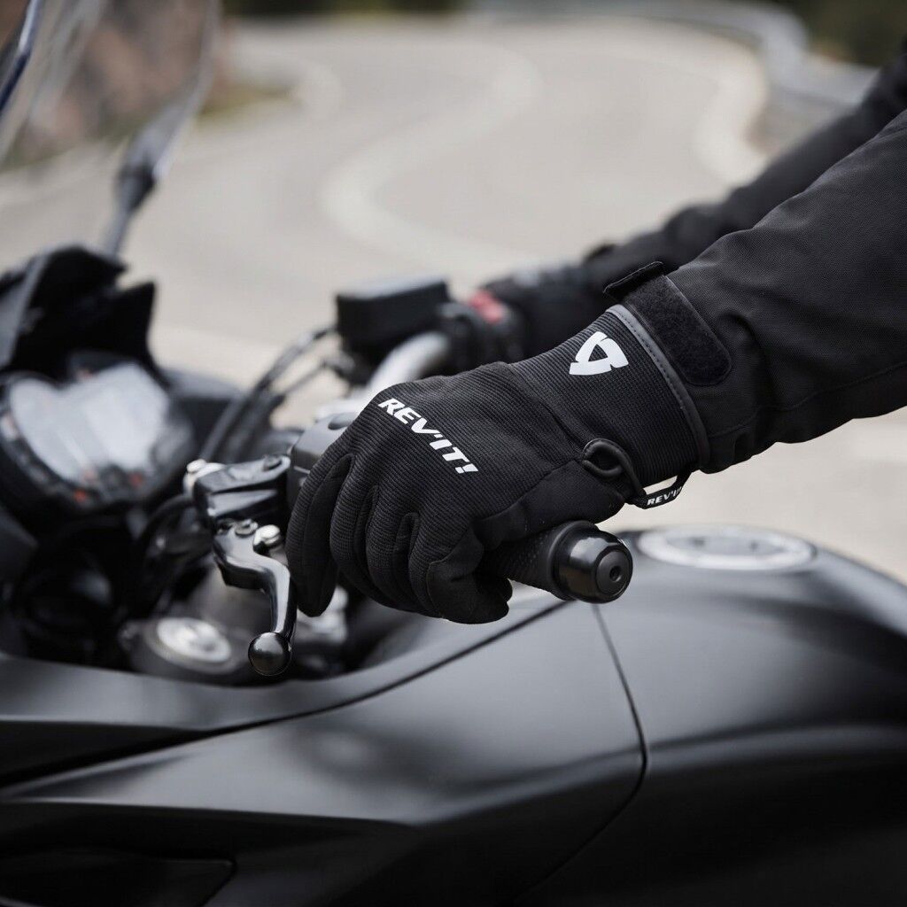Revit Cool Yazlık Motosiklet Eldiveni Kp-1 Sertifikalı Ce Korumalı Alc Motosiklet Siyah Beyaz - XLARGE