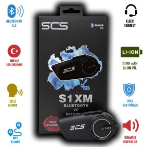 Scs S1XM Bluetooth Kulaklık Türkçe Sesli Komut (Bluetooth 5.3) IP65 sertifikalı