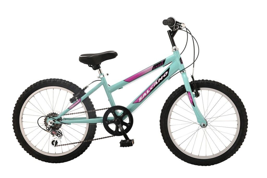 Salcano Excel 20 Jant Kız Çocuk Bisikleti (120 / 145 cm arası boy) Turkuaz Mor