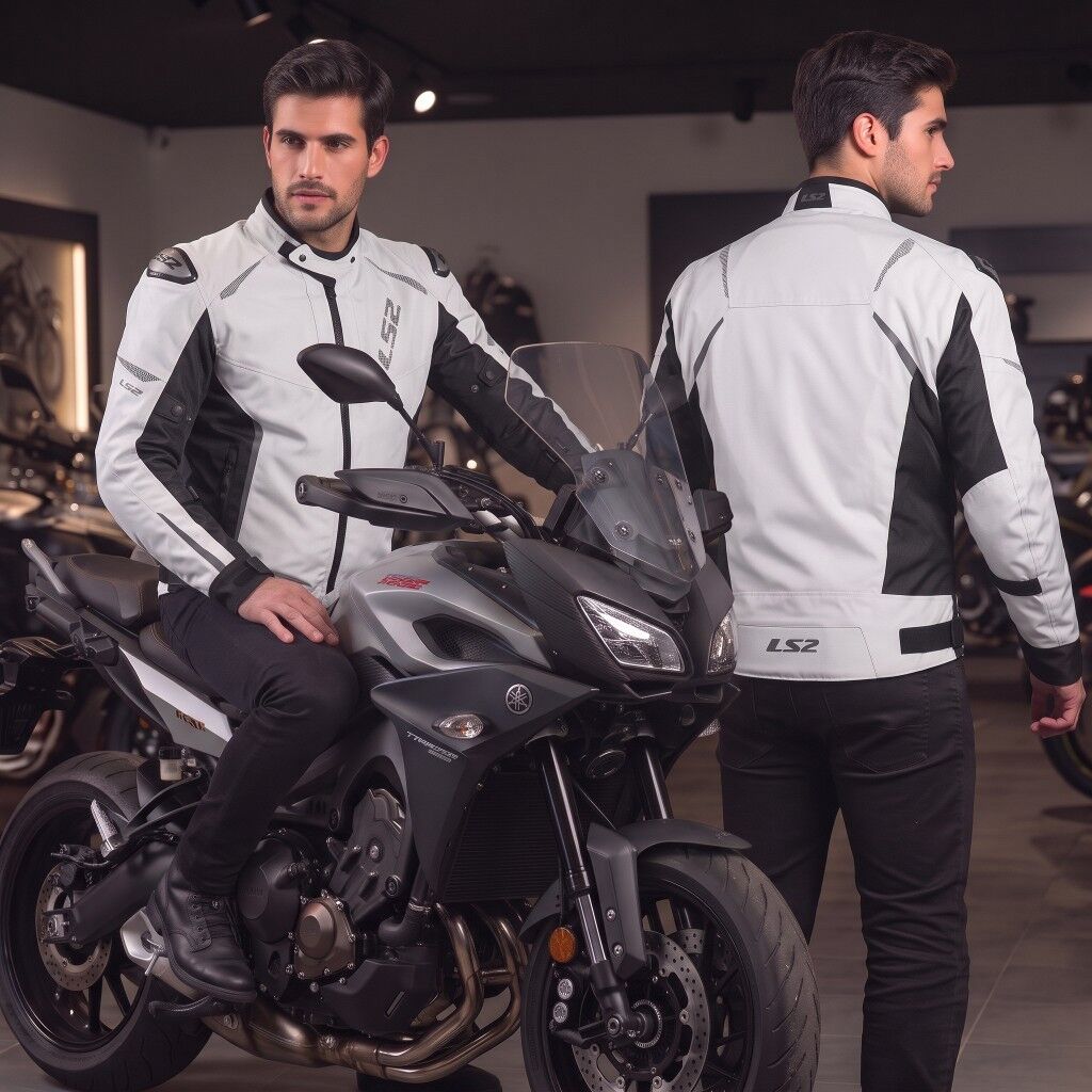 LS2 Zoom H2O Su Geçirmez Motosiklet Montu A Sertifikalı Ce Korumalı Alc Motosiklet Gri Siyah - LARGE