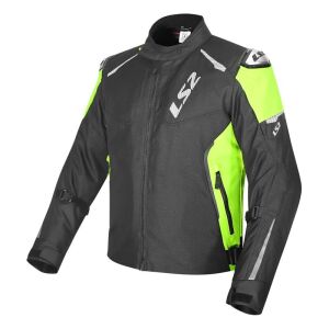LS2 Zoom H2O Su Geçirmez Motosiklet Montu A Sertifikalı Ce Korumalı Alc Motosiklet Siyah Sarı - SMALL