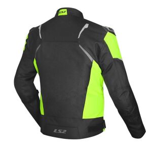 LS2 Zoom H2O Su Geçirmez Motosiklet Montu A Sertifikalı Ce Korumalı Alc Motosiklet Siyah Sarı - MEDIUM
