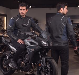 LS2 Zoom H2O Su Geçirmez Motosiklet Montu A Sertifikalı Ce Korumalı Alc Motosiklet Siyah - SMALL