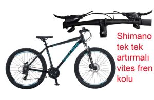 Salcano NG Team 200 26HD 15 Kadro Hidrolik Disk Fren Dağ Bisikleti (150/175 cm boy) Siyah Mavi
