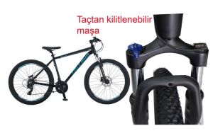 Salcano NG Team 200 26HD 15 Kadro Hidrolik Disk Fren Dağ Bisikleti (150/175 cm boy) Siyah Mavi