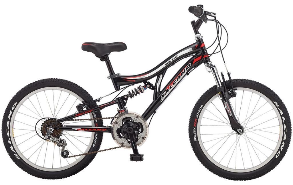 Salcano Hector 20 Pabuç Fren Çocuk Bisikleti (120 / 145 cm arası boy) Siyah Kırmızı