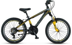 Mosso Wildfire 20 Jant Vitesli Çocuk Bisikleti (120-140 cm arası boy) Siyah Sarı