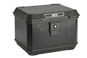 GIVI ALP44 Alpina Motosiklet Çantası Alüminyum 44 Lt Keçe İç Astar Alüminyum Siyah