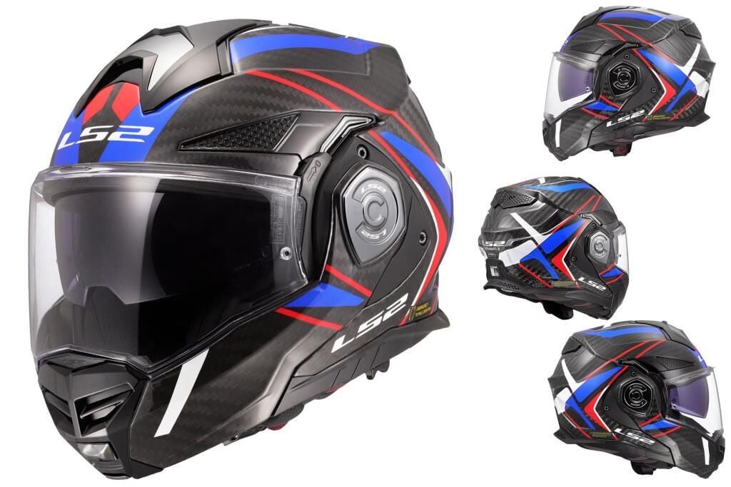 LS2 Advant X Karbon Future 2 Çene Açılır Hafif Motosiklet Kaskı ECE 22.06 sertifikalı