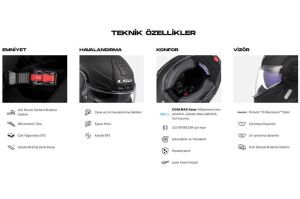 LS2 Scope 2 Çene Açılır Motosiklet Kaskı ECE 22.06 sertifikalı X Large