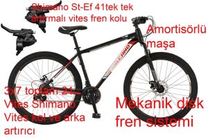 Salcano NG300 27.5MD 18 Kadro Disk Fren Dağ Bisikleti (170/180 cm arası boy) Siyah Kırmızı