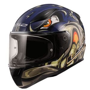 LS2 Rapid 2 Spox Motosiklet Kapalı Kask Ece 22.06 Sertifikalı Alc Motosiklet MAVI GRI - MEDIUM