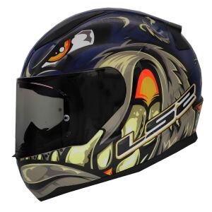 LS2 Rapid 2 Spox Motosiklet Kapalı Kask Ece 22.06 Sertifikalı Alc Motosiklet MAVI GRI - MEDIUM