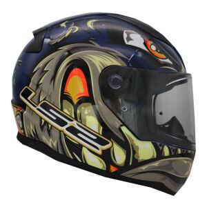 LS2 Rapid 2 Spox Motosiklet Kapalı Kask Ece 22.06 Sertifikalı Alc Motosiklet MAVI GRI - MEDIUM