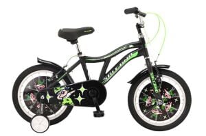 Salcano Badboy 16 Jant Erkek Çocuk Bisikleti (105 ile120 cm arası boy) Siyah Yeşil