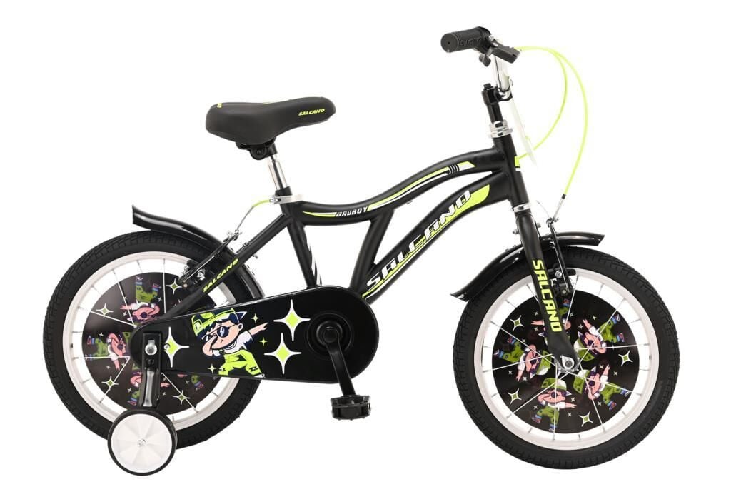 Salcano Badboy 16 Jant Erkek Çocuk Bisikleti (105 ile120 cm arası boy) Siyah Sarı