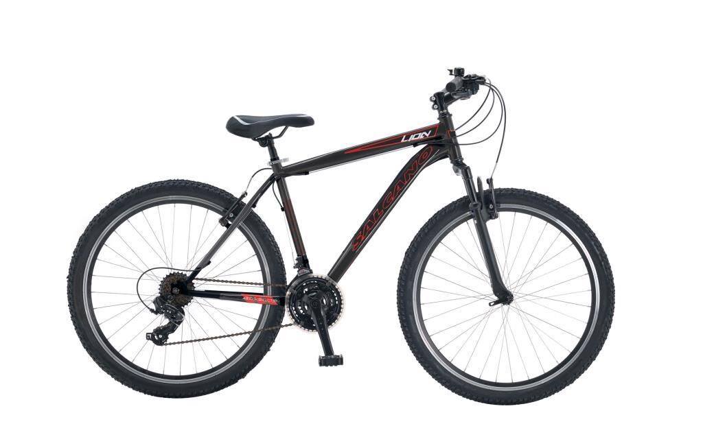 Salcano Lion 26 Jant Pabuç Fren Bisiklet (150-170 cm boy) Siyah Kırmızı Beyaz