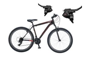 Salcano Lion 26 Jant Pabuç Fren Bisiklet (150-170 cm boy) Siyah Kırmızı Beyaz