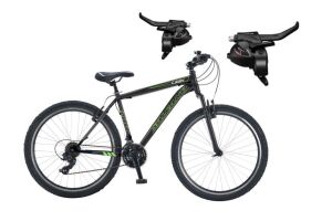 Salcano Lion 26 Jant Pabuç Fren Bisiklet (150-170 cm boy) Siyah Yeşil Beyaz