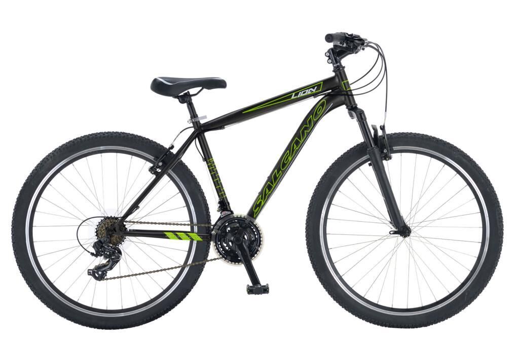 Salcano Lion 27.5 Jant 18 Kadro Dağ Bisikleti (170 Cm Üstü Boy) Siyah Yeşil