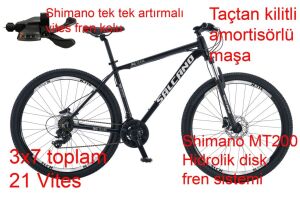 Salcano NG Team 200 29HD 17 Kadro Hidrolik Disk Fren Dağ Bisikleti (165 ile 175 cm arası boy) Siyah Gümüş